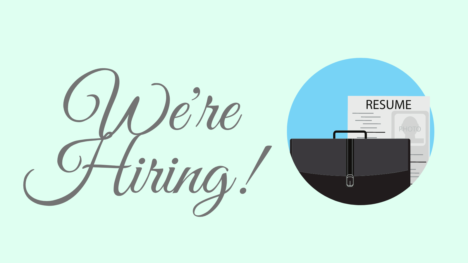 We're Hiring! 